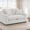 Ashlyn Fabric Upholstered Track Arm Loveseat Sand