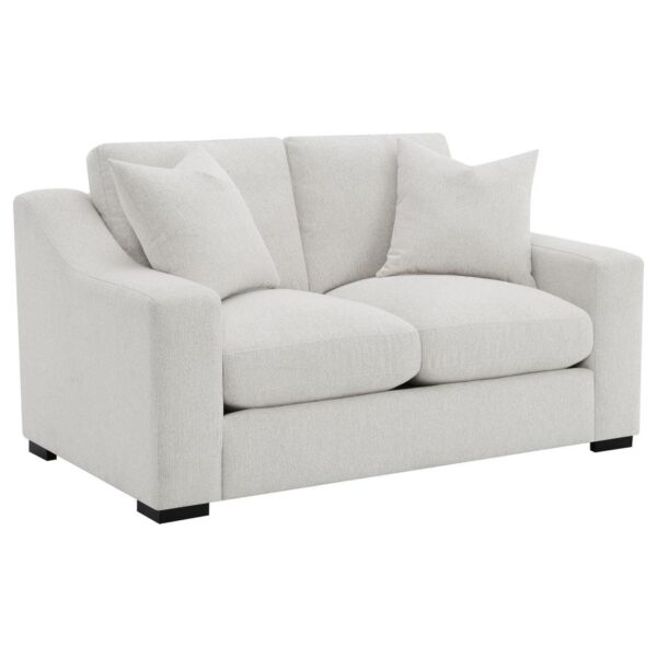 Ashlyn Fabric Upholstered Track Arm Loveseat Sand