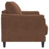 Selma Velvet Upholstered Crescent Arm Loveseat Rust