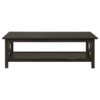 Rachelle 3-piece Rectangular Coffee Table Set Deep Merlot