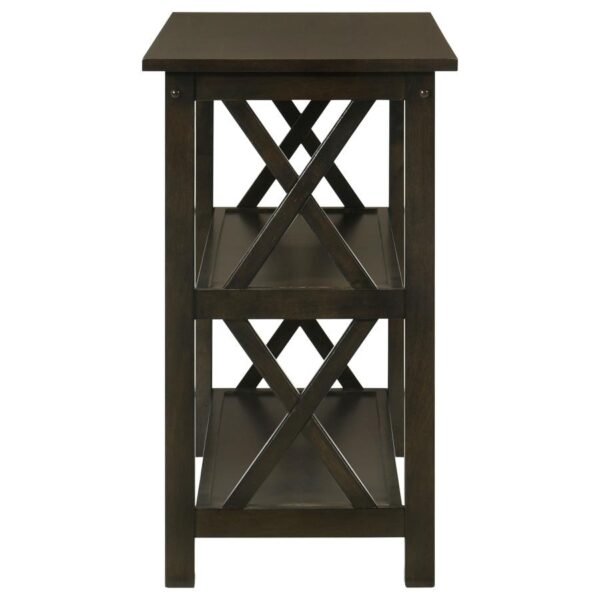 Rachelle 2-shelf Wood Entryway Console Table Deep Merlot