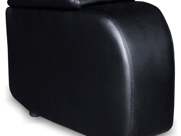 Cyrus Upholstered Home Theater Storage Wedge Console Black