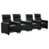 Toohey Upholstered Tufted Recliner Living Room Set Black