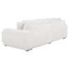 Jacana Corduroy Upholstered Dual Power Chaise Sofa Ivory