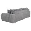 Jacana Corduroy Upholstered Dual Power Chaise Sofa Grey