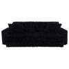 Jacana Corduroy Upholstered Dual Power Chaise Sofa Black