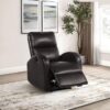 Grant Upholstered Power Recliner Chair Brown