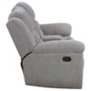 Gilson Chenille Upholstered Reclining Loveseat Grey
