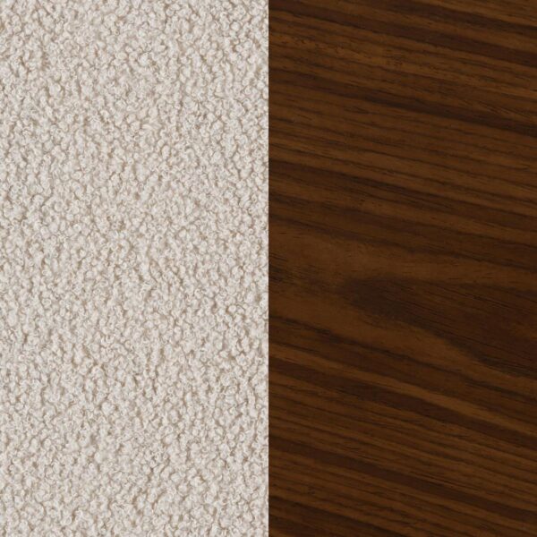 Paige Boucle Upholstered Mid Back Rocking Chair Beige