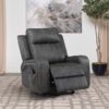 Raelynn Upholstered Power Lift Recliner Chair Grey