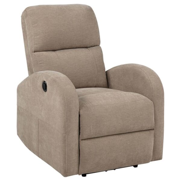Grant Fabric Upholstered Power Recliner Chair Camel