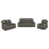 Brickston 3-piece Triple Power Reclining Sofa Set Charcoal