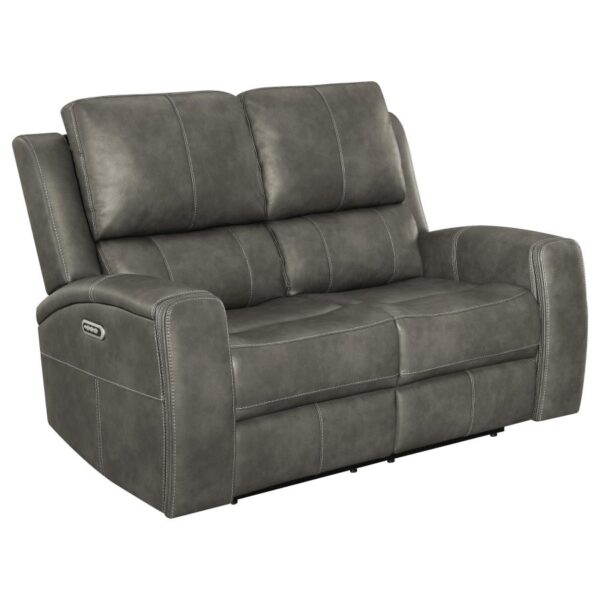 Brickston 3-piece Triple Power Reclining Sofa Set Charcoal