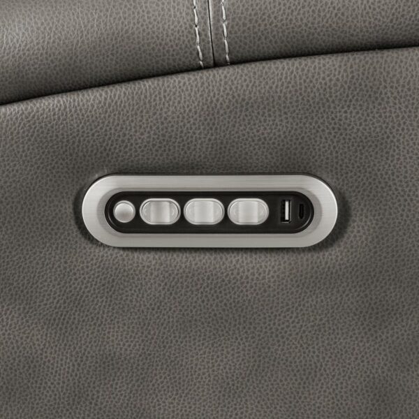 Brickston 3-piece Triple Power Reclining Sofa Set Charcoal