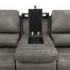 Brickston Triple Power Reclining Sofa Charcoal