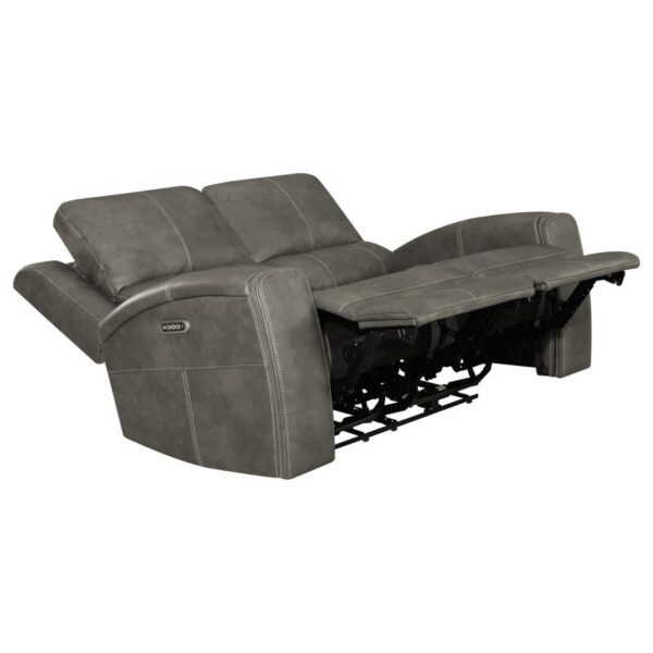 Brickston Triple Power Reclining Loveseat Charcoal