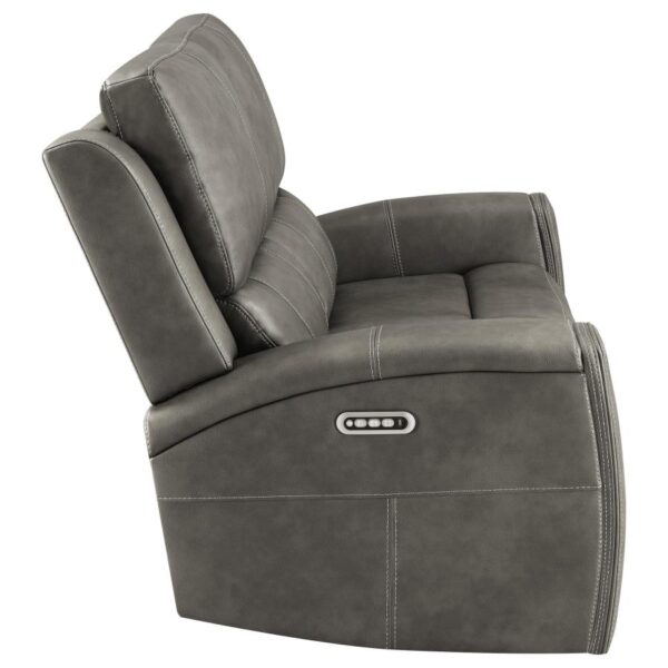 Brickston Triple Power Reclining Loveseat Charcoal