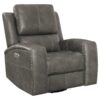 Brickston Triple Power Swivel Glider Recliner Charcoal
