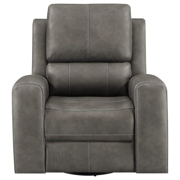 Brickston Triple Power Swivel Glider Recliner Charcoal