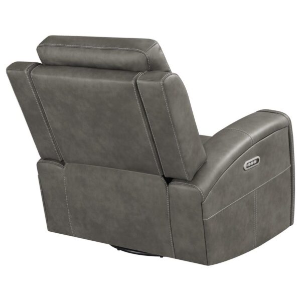 Brickston Triple Power Swivel Glider Recliner Charcoal