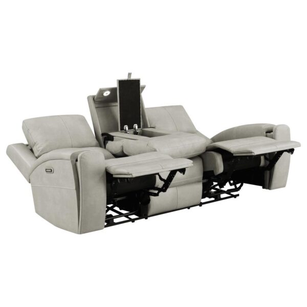 Brickston 3-piece Triple Power Reclining Sofa Set Grey
