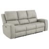 Brickston Triple Power Reclining Sofa Grey