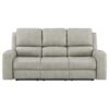 Brickston Triple Power Reclining Sofa Grey