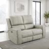 Brickston Triple Power Reclining Loveseat Grey