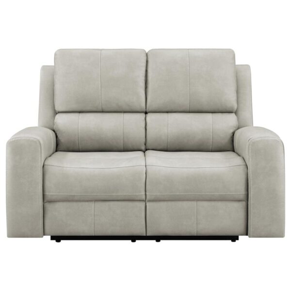 Brickston Triple Power Reclining Loveseat Grey