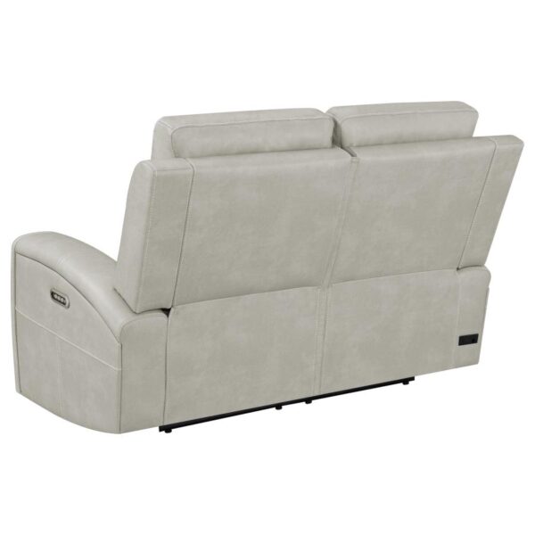 Brickston Triple Power Reclining Loveseat Grey