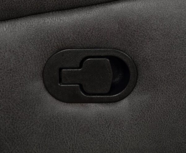 Lawrence Upholstered Padded Arm Glider Recliner Charcoal