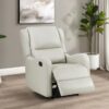 Kelsey Upholstered English Arm Recliner Chair Ivory