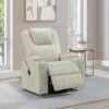 Armstrong Upholstered Power Lift Massage Recliner Ivory