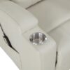 Armstrong Upholstered Power Lift Massage Recliner Ivory