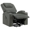 Armstrong Upholstered Power Lift Massage Recliner Grey