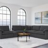 Collins 6-piece Modular Power Reclining Sectional Dark Grey