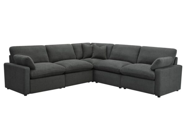 Collins 5-piece Modular Power Reclining Sectional Dark Grey