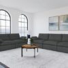 Collins Modular Power Loveseat Dark Grey
