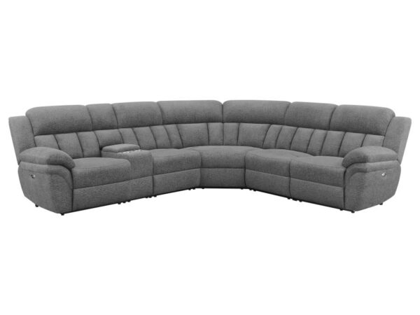 Bahrain 6-piece Modular Power Reclining Sectional Charcoal