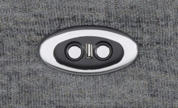 Bahrain 6-piece Modular Power Reclining Sectional Charcoal