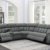 Bahrain 6-piece Modular Power Reclining Sectional Charcoal
