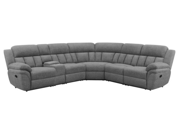 Bahrain 6-piece Modular Reclining Sectional Sofa Charcoal