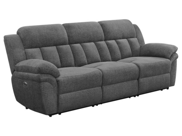 Bahrain Upholstered Power Sofa Charcoal
