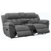 Bahrain Upholstered Motion Loveseat Charcoal