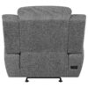 Bahrain Upholstered Power Glider Recliner Charcoal