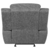 Bahrain Upholstered Glider Recliner Charcoal