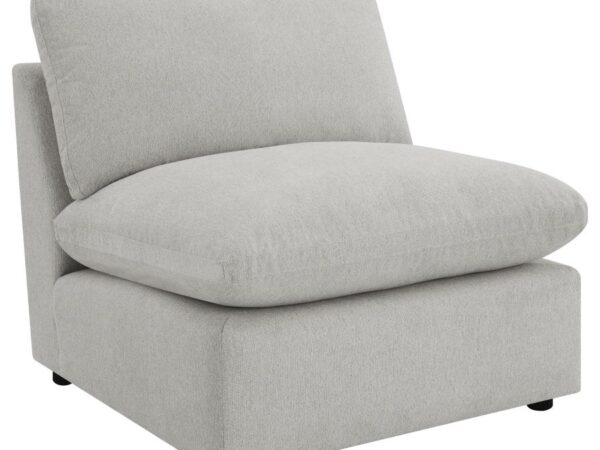 Collins Modular Armless Chair Grey