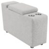 Collins Upholstered Modular Storage Console Grey