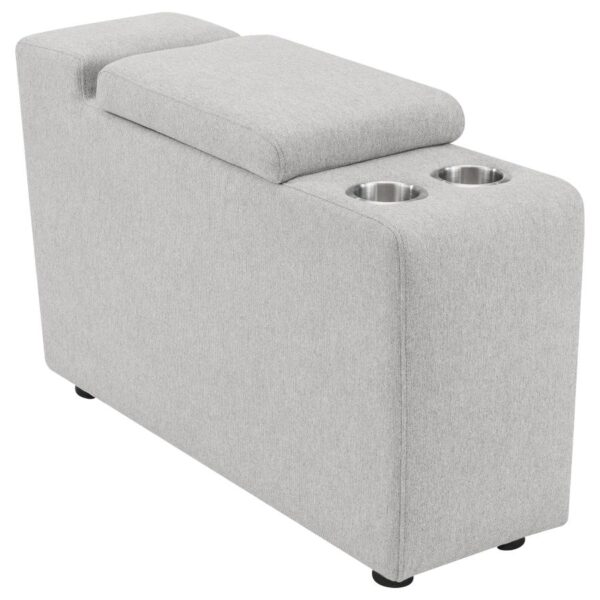 Collins Upholstered Modular Storage Console Grey
