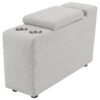 Collins Upholstered Modular Storage Console Grey